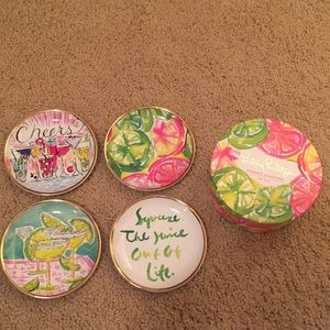 Lilly Pulitzer Ceramic Coaster Set